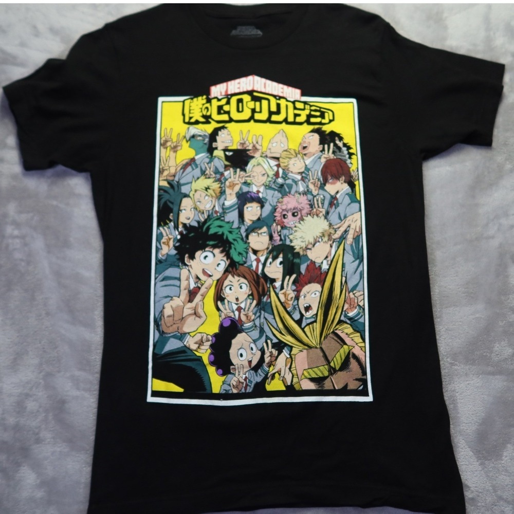 My Hero Academia T Shirt Size M Japanese Anime‎ Manga Black Funimation Deku
